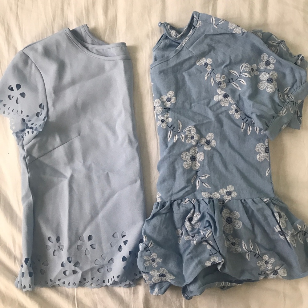 Two blue Shein tops